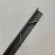 Микроплинтус алюминиевый анодированный черный с пружинами