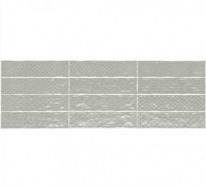 Настенная плитка El Barco MUSIC CENDRA DECOR (12 видов рельефов, 12 видов рисунка) 7.5×30