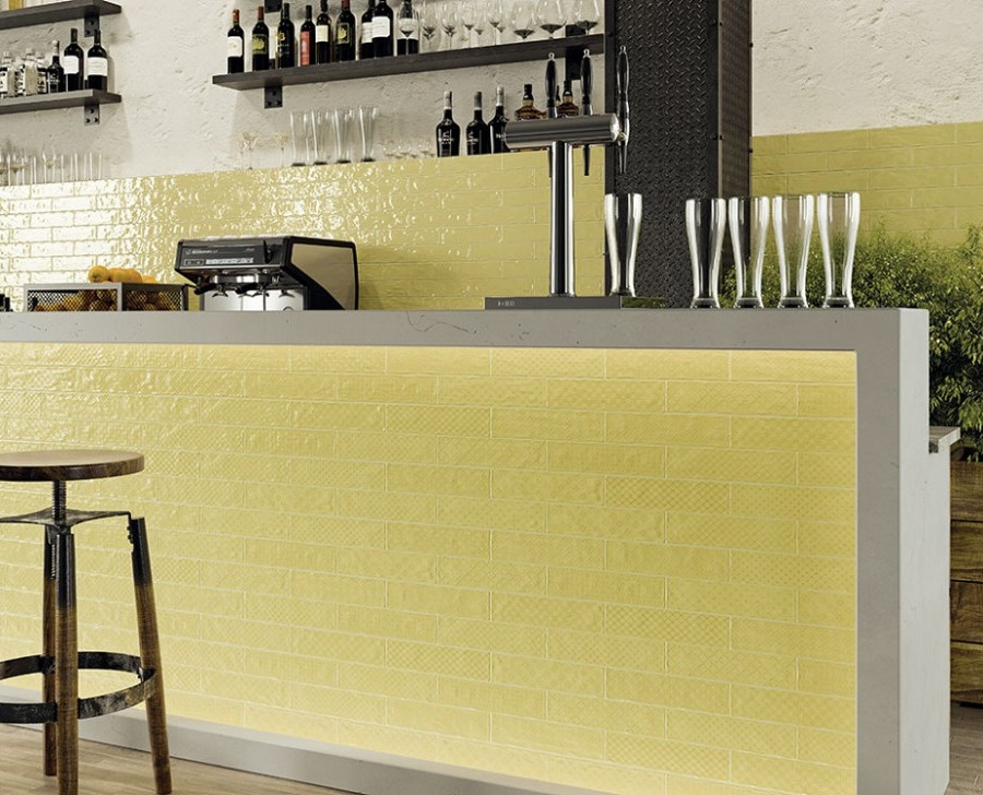 Настенная плитка El Barco MUSIC LEMON (12 видов рельефов) 7.5×30