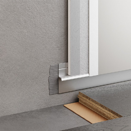 Плинтус скрытый серебро без подсветки Плинтус скрытый серебро без подсветки