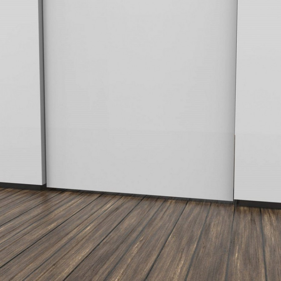 Плинтус скрытый серебро без подсветки