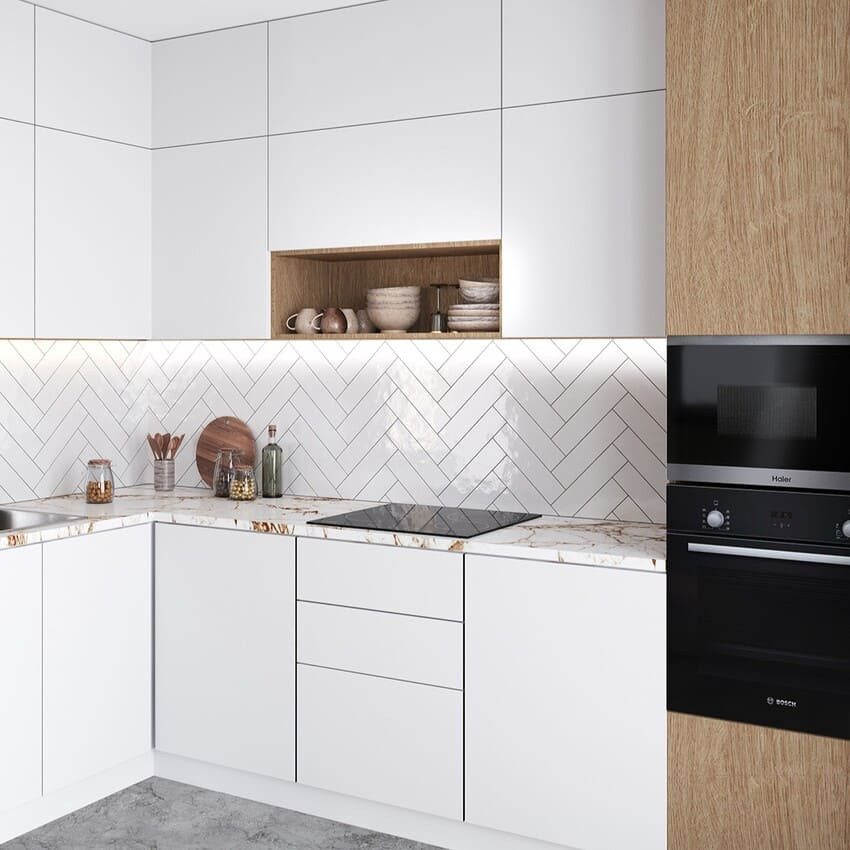 Керамическая плитка Liguria White 7.5×30
