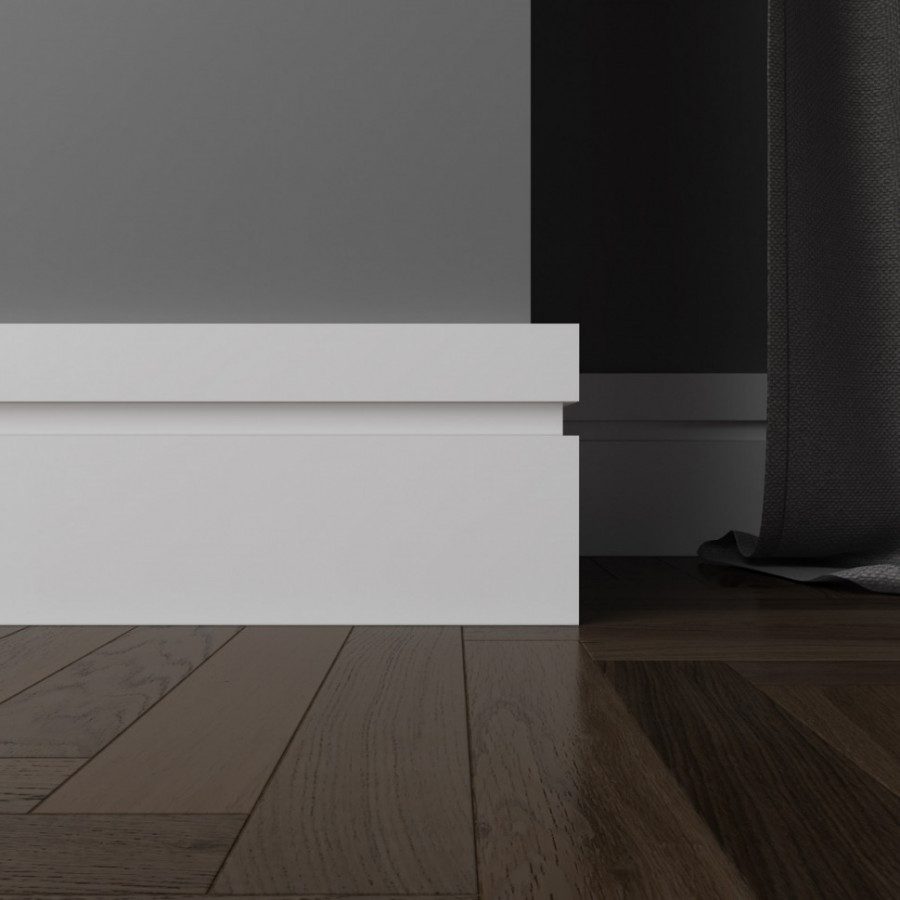 Плинтус ЛДФ под покраску Ultrawood Base 1015 L