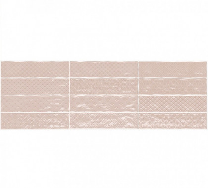 Настенная плитка El Barco MUSIC ROSA DECOR (12 видов рельефов, 12 видов рисунка) 7.5×30