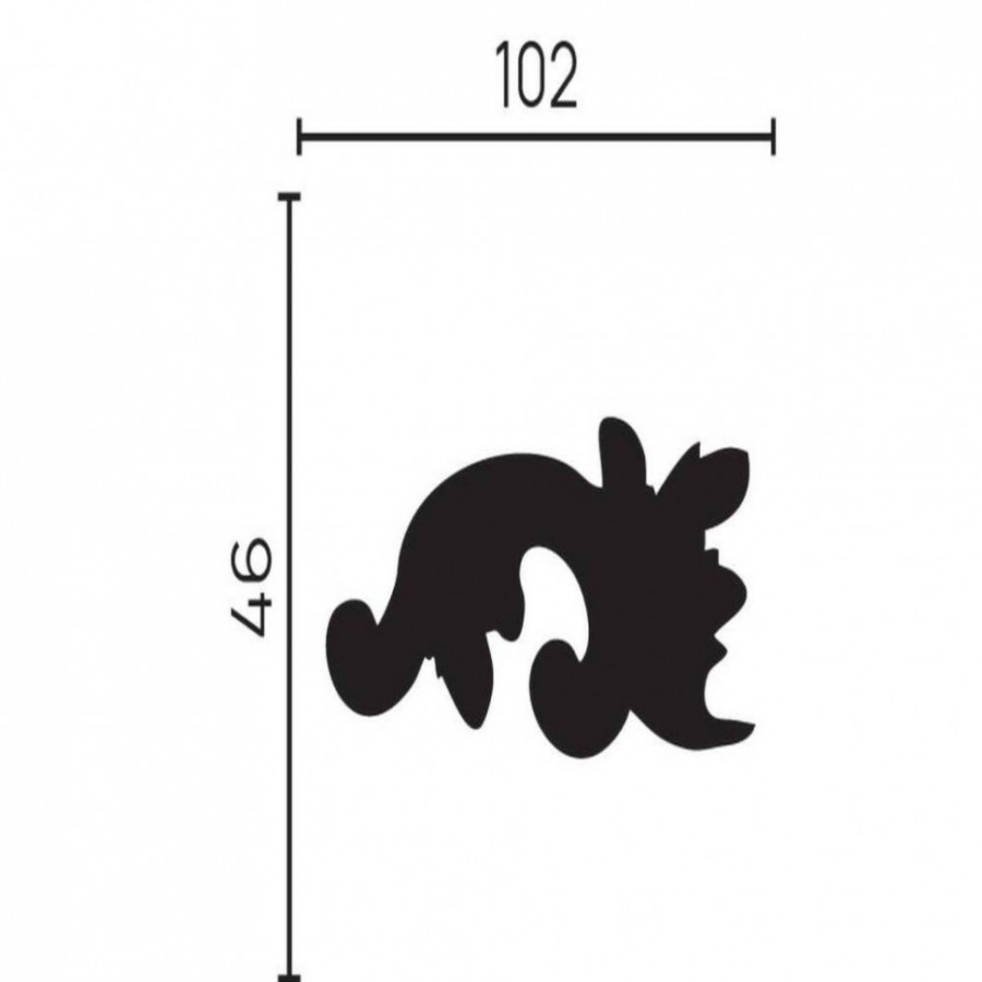 Декоративный элемент Decor Dizayn H1-DD35 LR