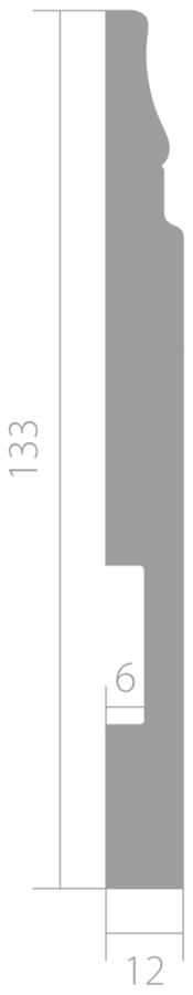 Плинтус ЛДФ под покраску Ultrawood Base 5214 i Плинтус ЛДФ под покраску Ultrawood Base 5214 i