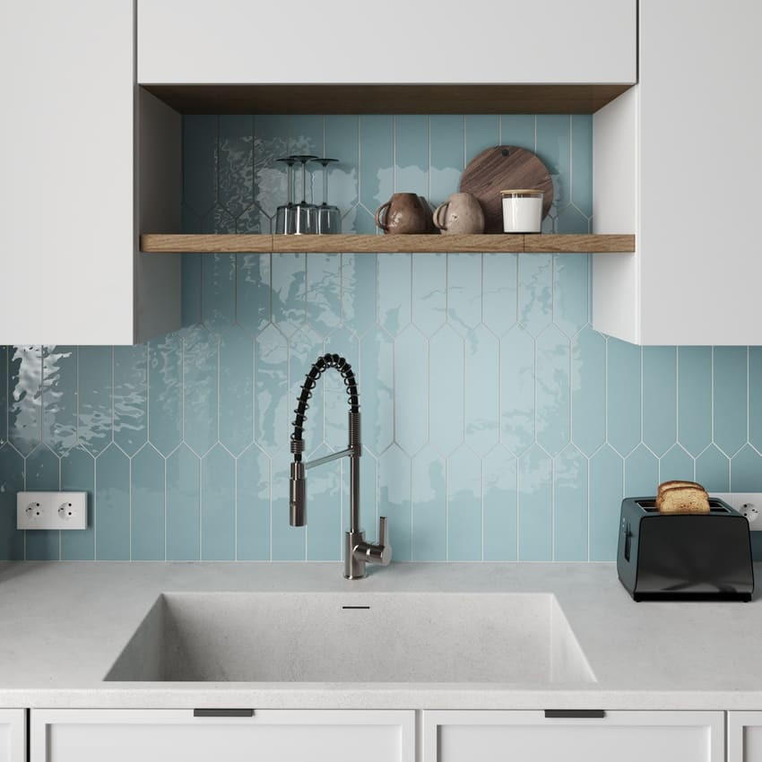 Керамическая плитка Picket Aqua 7.5×30