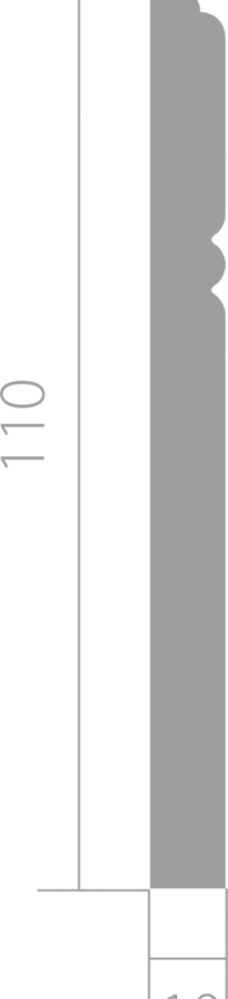 Плинтус ЛДФ под покраску Ultrawood Base 5380 i Плинтус ЛДФ под покраску Ultrawood Base 5380 i