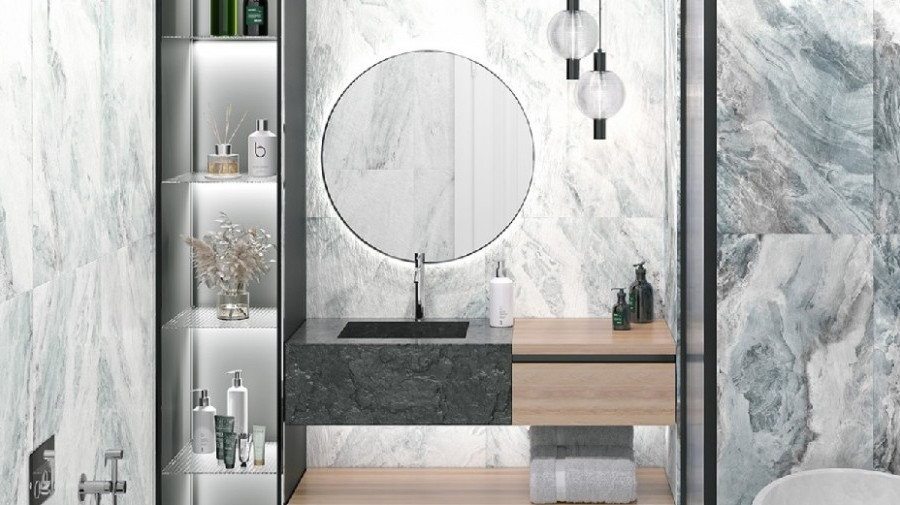 Керамогранит Delacora Waterfall Blue D12056M 600×1200