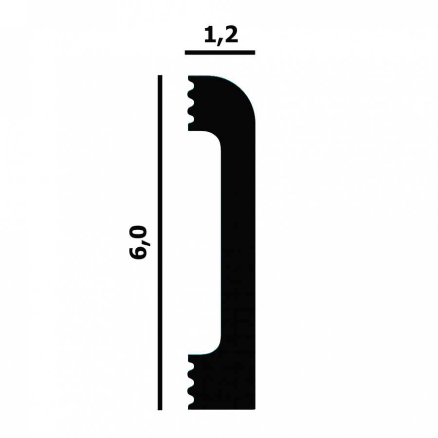 Плинтус напольный Перфект Плюс P67