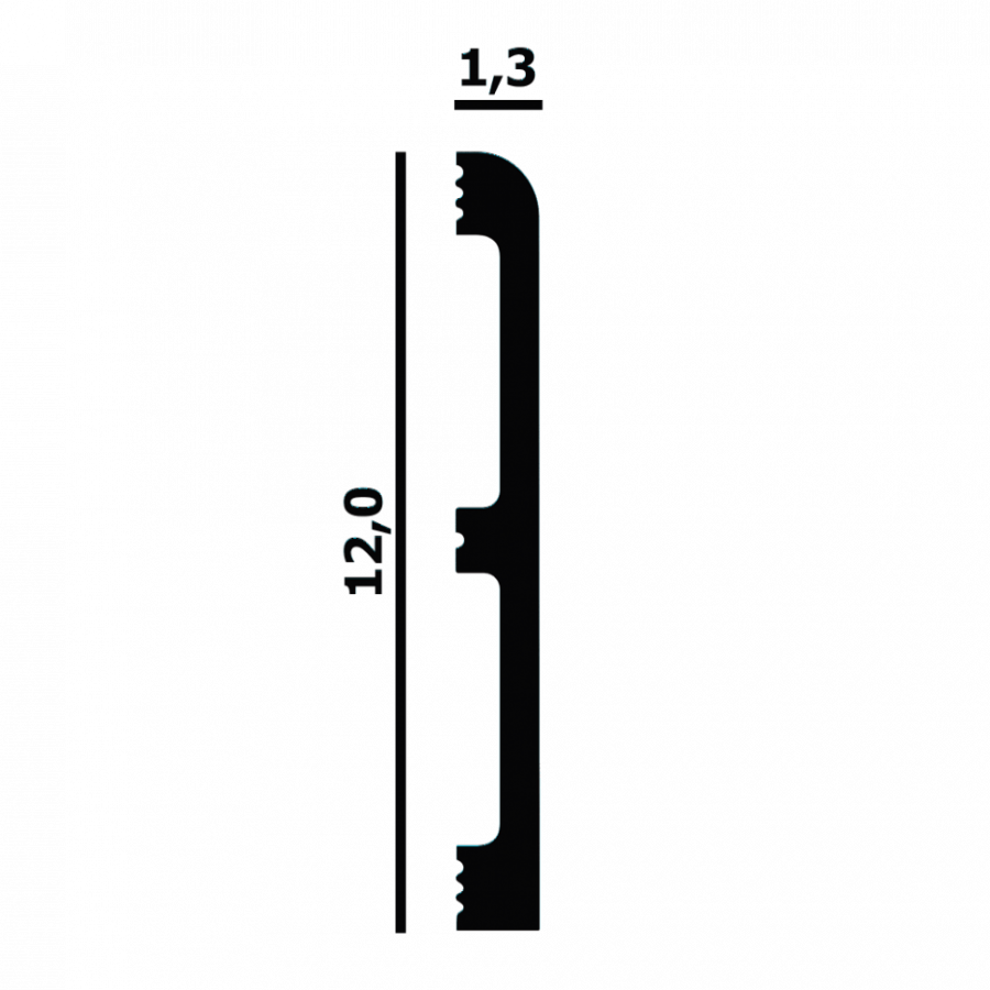 Плинтус напольный Перфект Плюс P68
