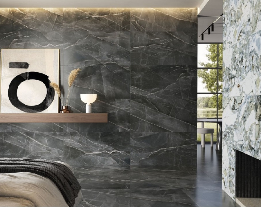 Керамогранит Vitra КАЛАКАТТА БЛЭК 7ЛПР R9 600×1200