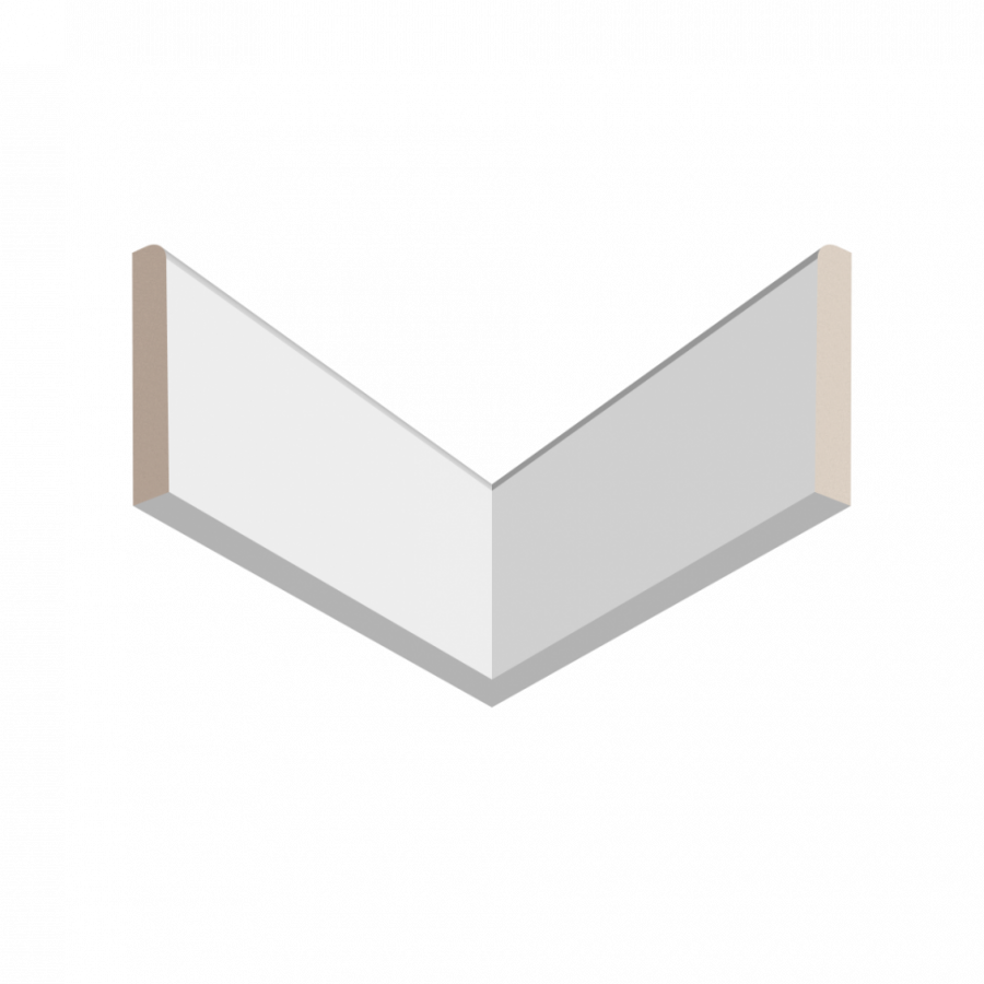 Плинтус ЛДФ под покраску Ultrawood Base 8012 i