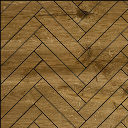 Инженерная доска Hajnowka Дуб Classic Английская Елка Рустик 