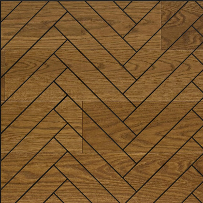 Инженерная доска Hajnowka Дуб Cognac Английская Елка Рустик