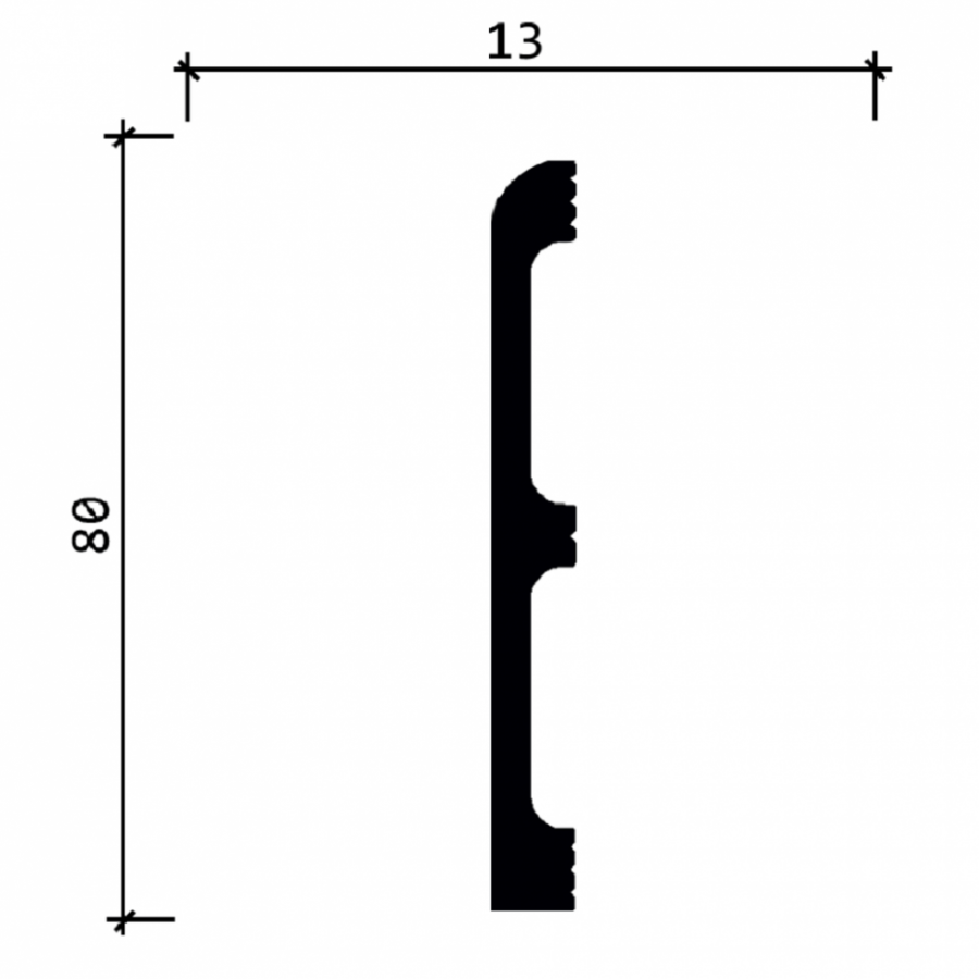 Плинтус напольный Decor Dizayn 706-75