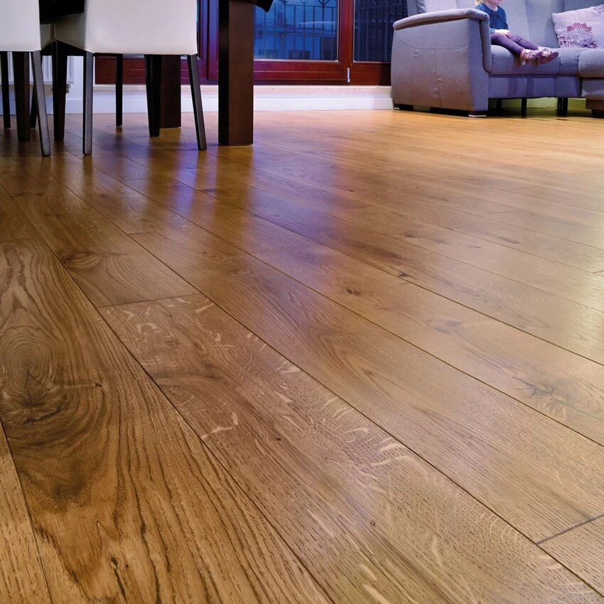 Инженерная доска Hajnowka Дуб Traditional Рустик