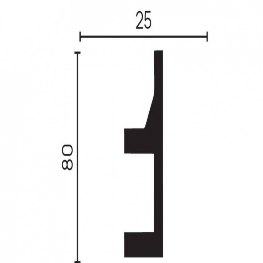 Молдинг с отражателем Decor Dizayn DD615
