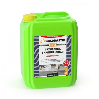 Грунтовка акриловая Goldbastik BS 06 – 10 кг, укрепляющая бесцветная Грунтовка акриловая Goldbastik BS 06 – 10 кг, укрепляющая бесцветная