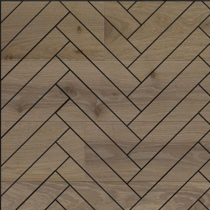 Инженерная доска Hajnowka Дуб Latte Английская Елка Рустик