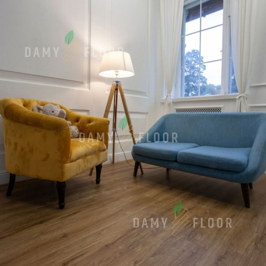 Кварцвиниловая плитка Damy Floor Family LVT клеевая Дуб Имбирный 248-8-LVT