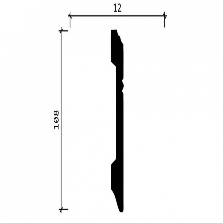 Плинтус напольный Decor Dizayn DD105