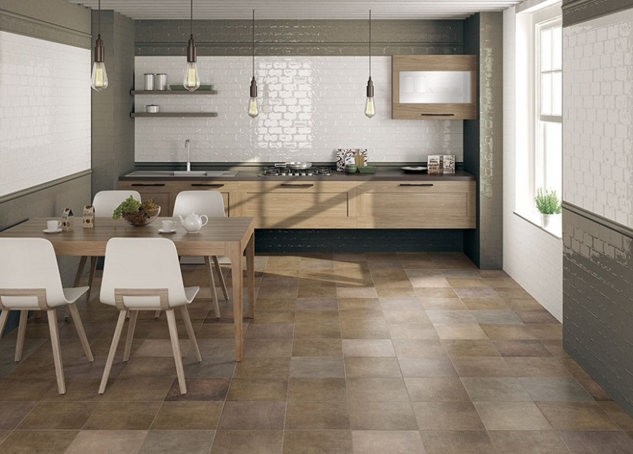 Настенная плитка El Barco Alfaro Grafito Brillo 7.5×15