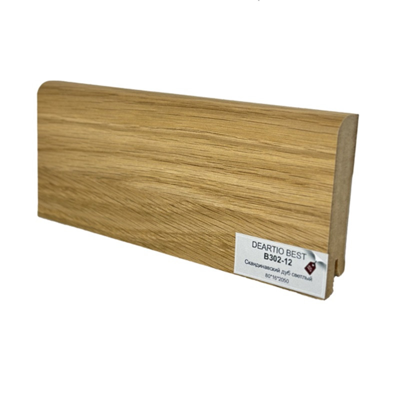 Плинтус напольный Deartio Скандинавский дуб светлый B302-12