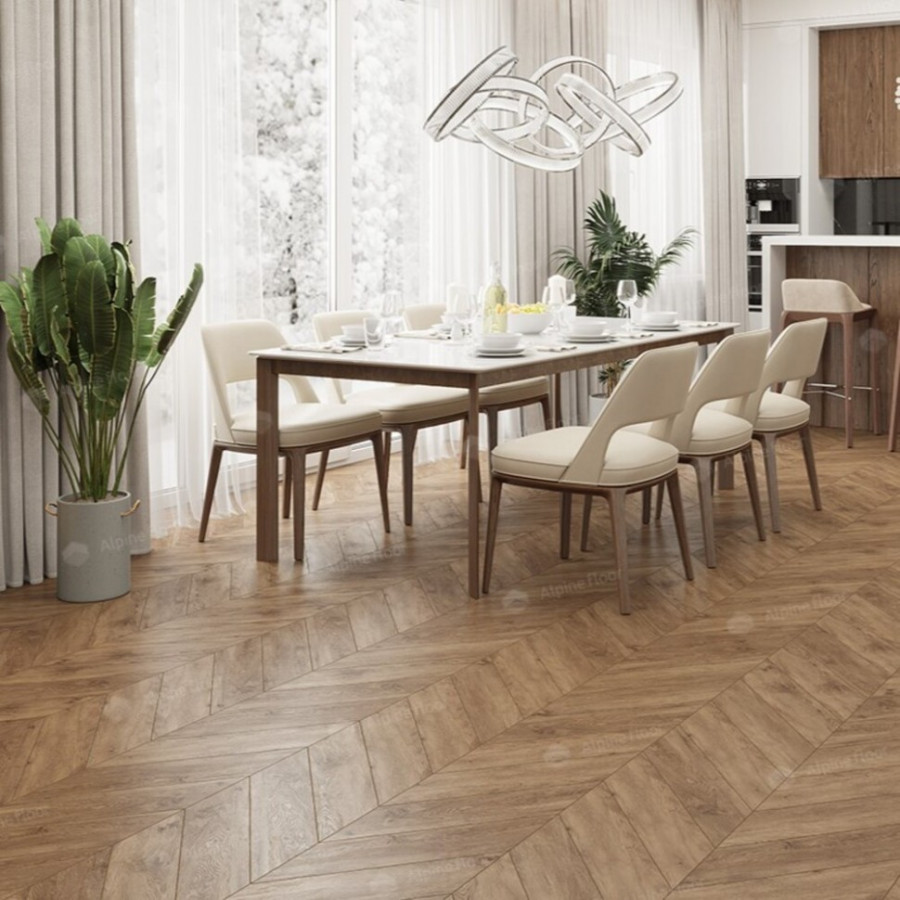 SPC Ламинат Alpine Floor Chevron Гевуина ECO 18-10 Французская елка
