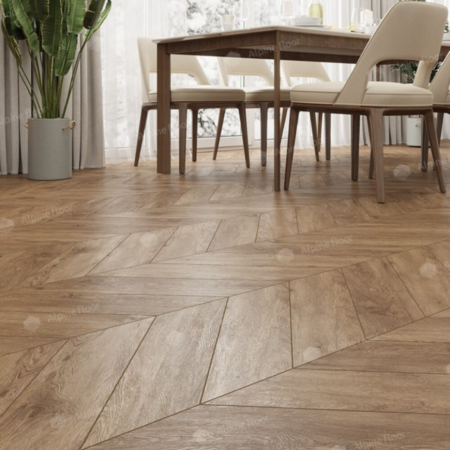 SPC Ламинат Alpine Floor Chevron Гевуина ECO 18-10 Французская елка