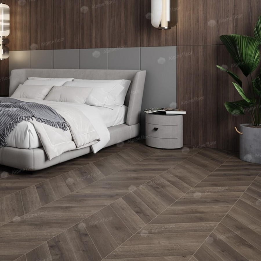 SPC Ламинат Alpine Floor Chevron Дуб Антарес ECO 18-9 Французская елка