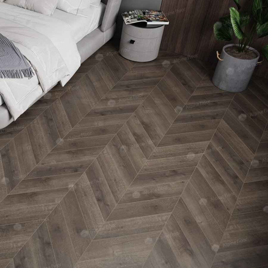 SPC Ламинат Alpine Floor Chevron Дуб Антарес ECO 18-9 Французская елка