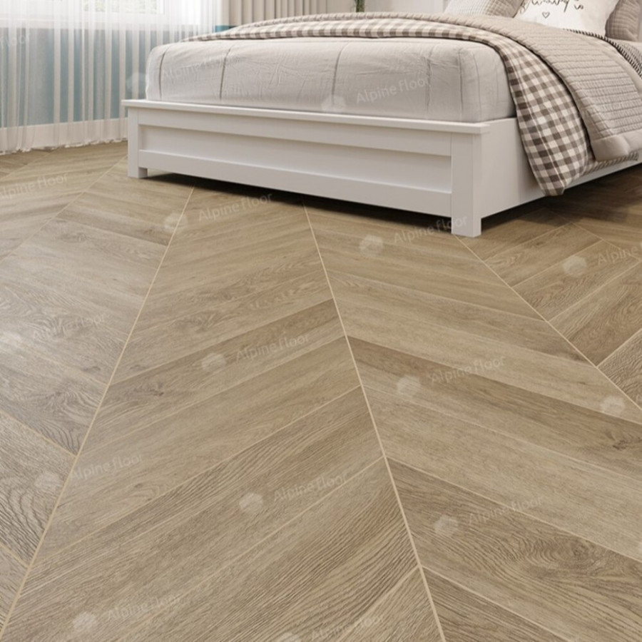 SPC Ламинат Alpine Floor Chevron Дуб Ваниль Селект ECO 18-2 Французская елка SPC Ламинат Alpine Floor Chevron Дуб Ваниль Селект ECO 18-2 Французская елка