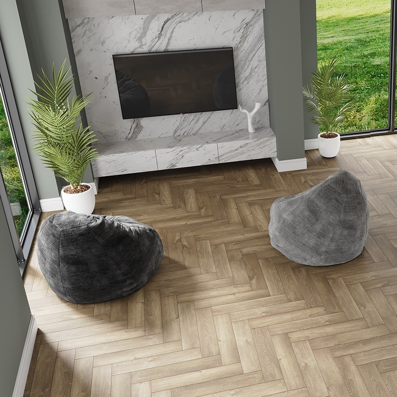 Кварц-виниловая плитка Alpine Floor Parquet Light Дуб Натуральный Отбеленный ECO 13-5