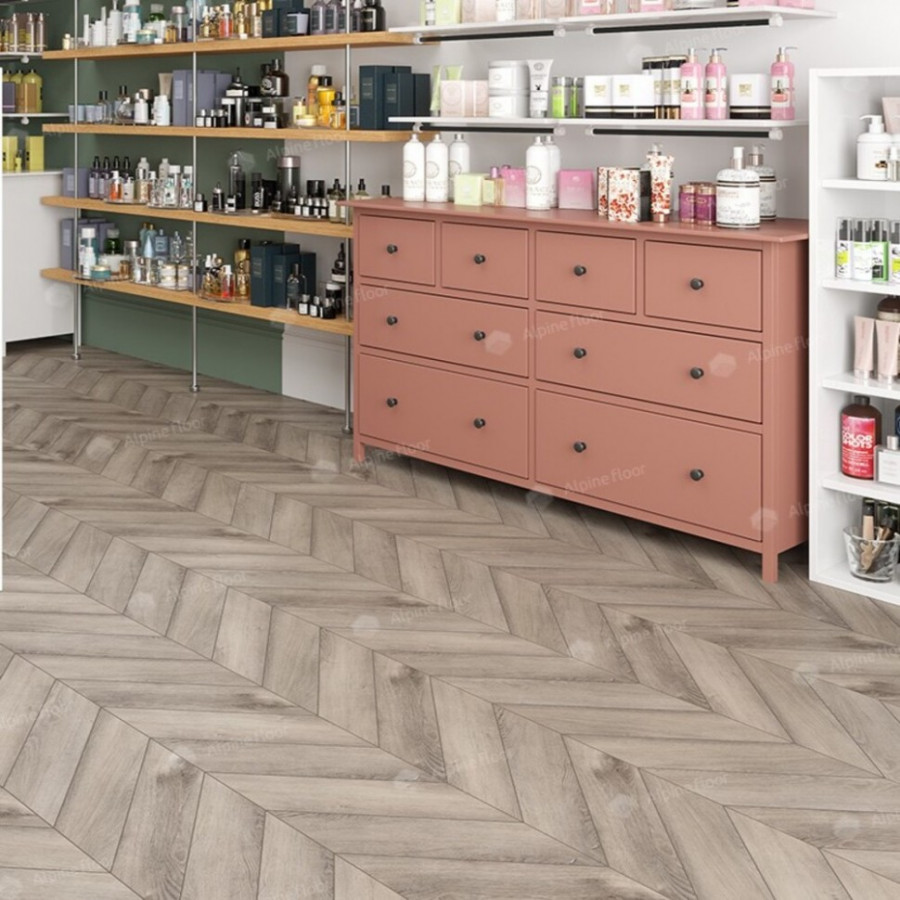 SPC Ламинат Alpine Floor Chevron Дуб Исида ECO 18-8 Французская елка