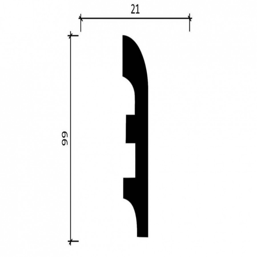 Плинтус напольный Decor Dizayn DD41
