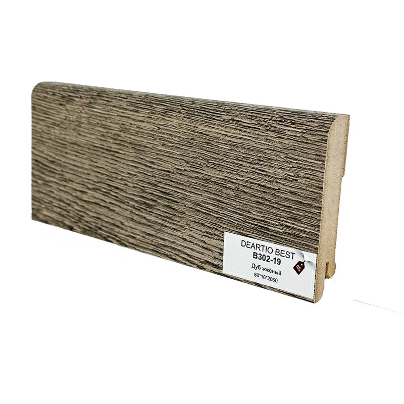 Плинтус напольный Deartio Дуб жженый B302-19