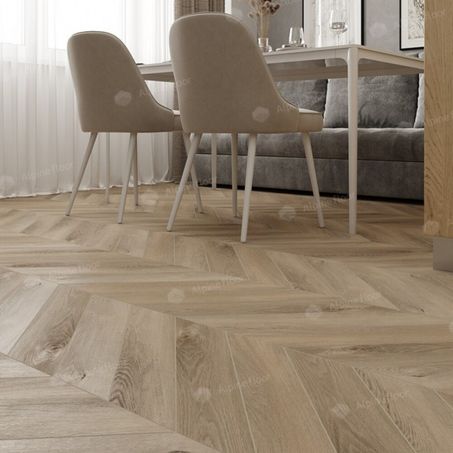 SPC Ламинат Alpine Floor Chevron Дуб Синистра ECO 18-6 Французская елка