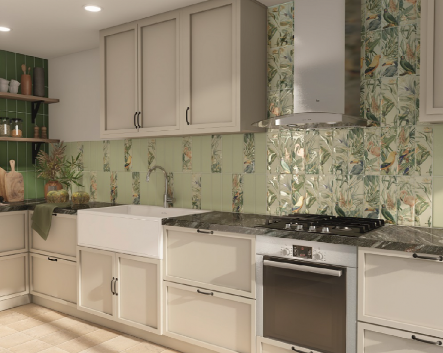 Настенная плитка JUNGLE MINT 10×30