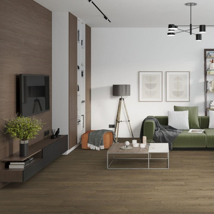 SPC Ламинат Damy Floor Дуб Мокко 0030-6