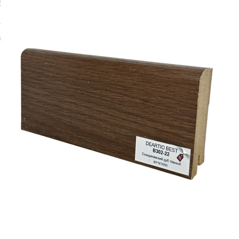 Плинтус напольный Deartio Скандинавский дуб темный B302-22