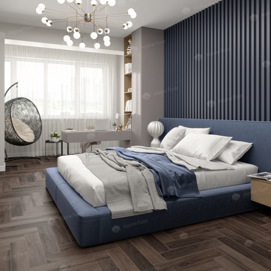 Кварц-виниловая плитка Alpine Floor Parquet Light Дуб Фафнир ECO 13-16