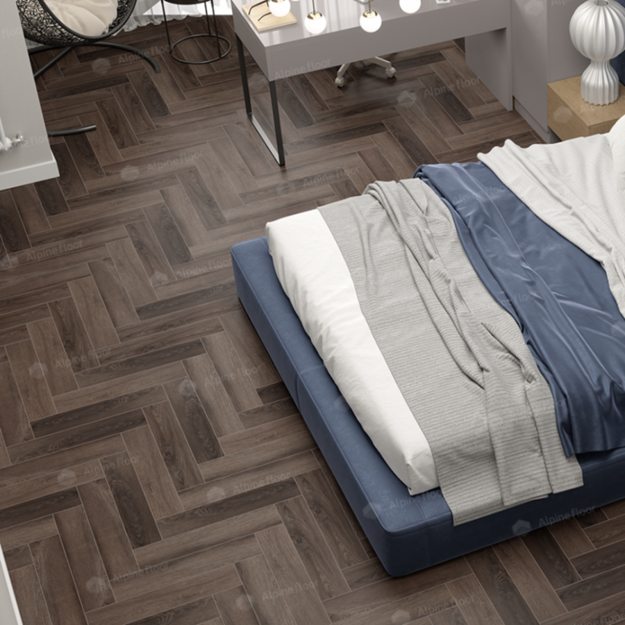 Кварц-виниловая плитка Alpine Floor Parquet Light Дуб Фафнир ECO 13-16