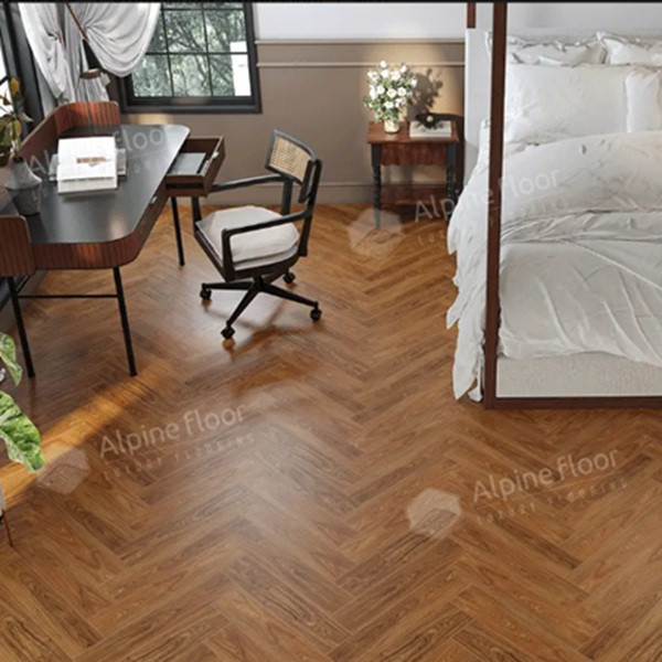 SPC ламинат Alpine Floor NUT Орех Нойер ECO 22-5 венгерская елка 600×125×4