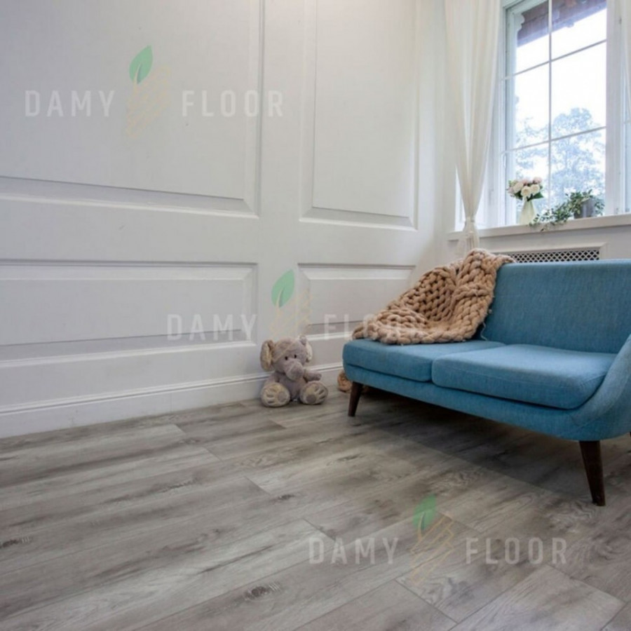 SPC Ламинат Damy Floor Дуб Рустикальный Серый TCM369-28