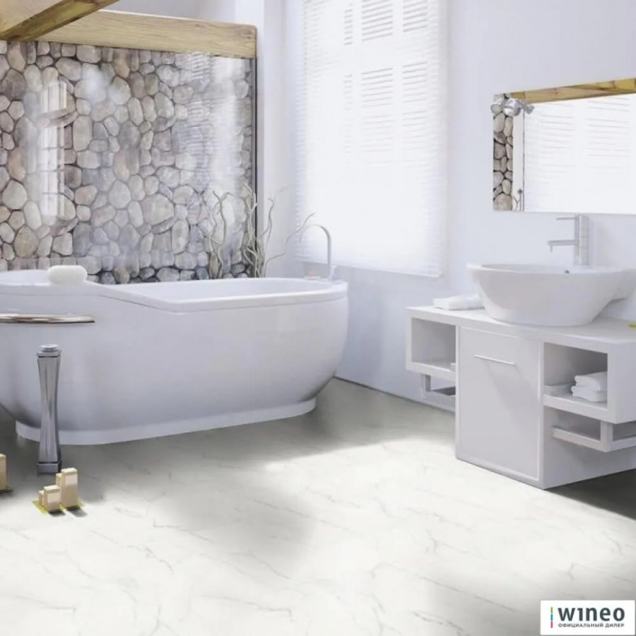 Биопол Wineo Purline Мрамор Белый PL090C