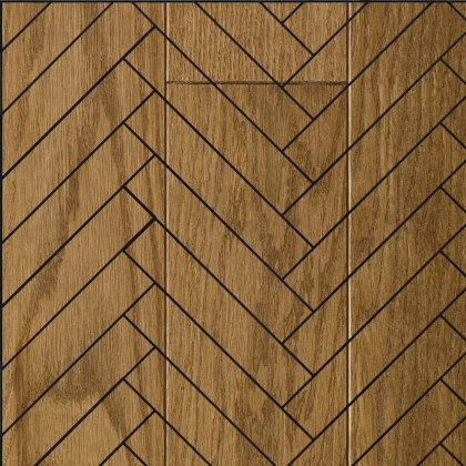 Инженерная доска Hajnowka Дуб Carmello Английская Елка Рустик