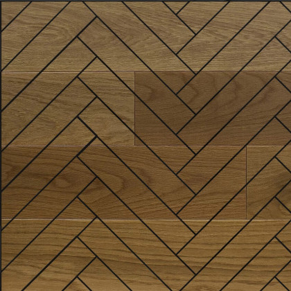 Инженерная доска Hajnowka Дуб Sabbia Английская Елка Рустик