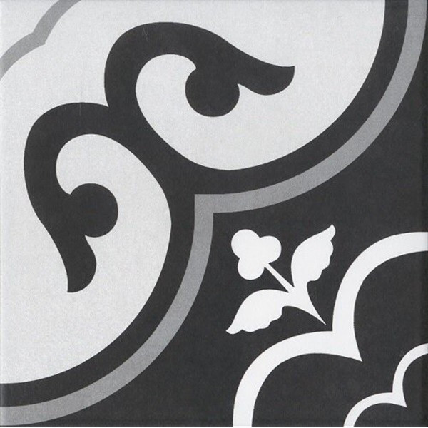 VIOLA BLACK GLZ.POR.TL 20X20