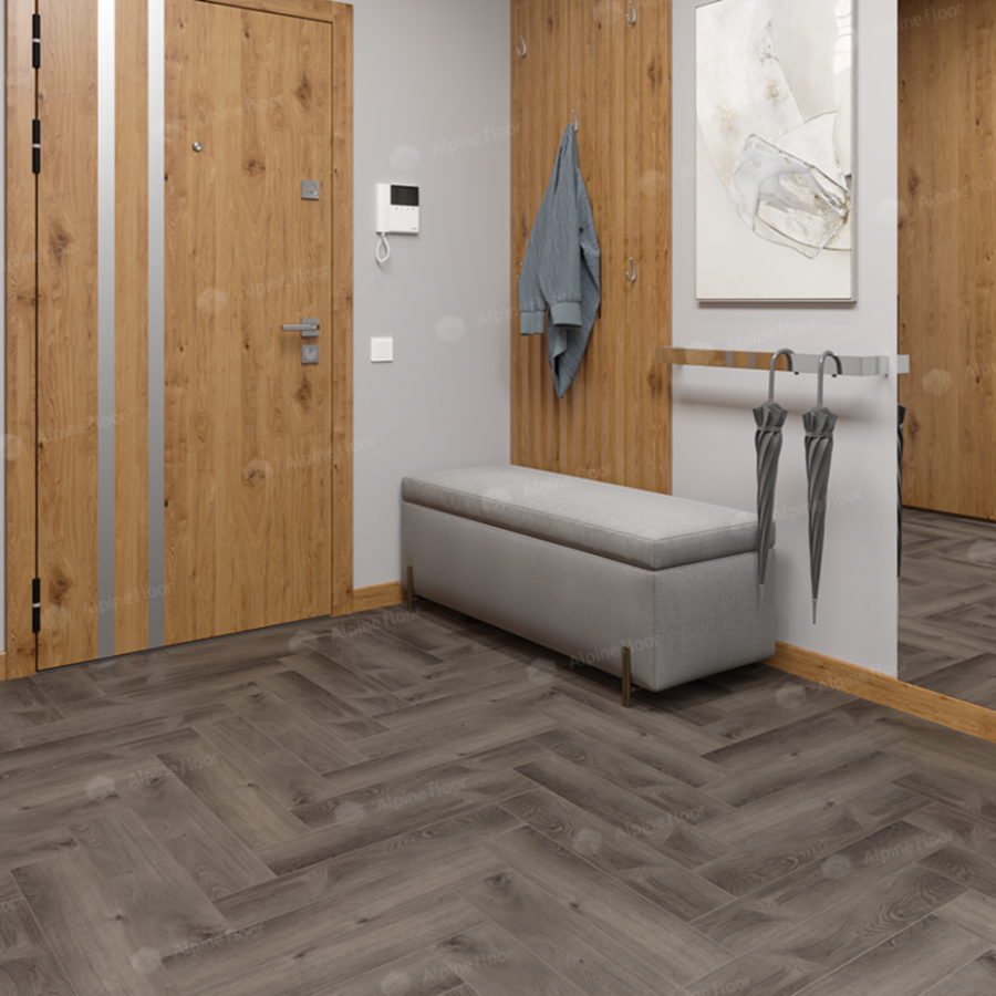 Кварц-виниловая плитка Alpine Floor Дуб Мерга ECO 13-13
